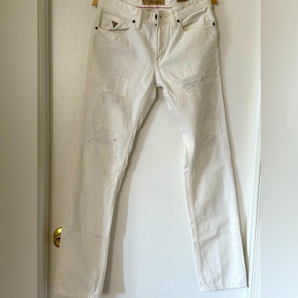 Guess 1981 - Slim Tapered Robertson White Jeans W-31